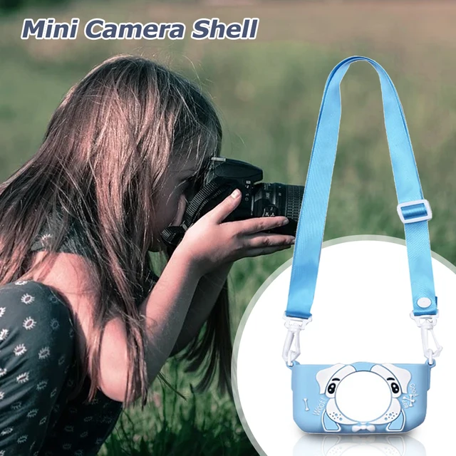 Children's Camera Silicone Shell Kids Camera Protective Cover Case Cute Cartoon Camera Toys Outdoor Photography Camera Cover 2