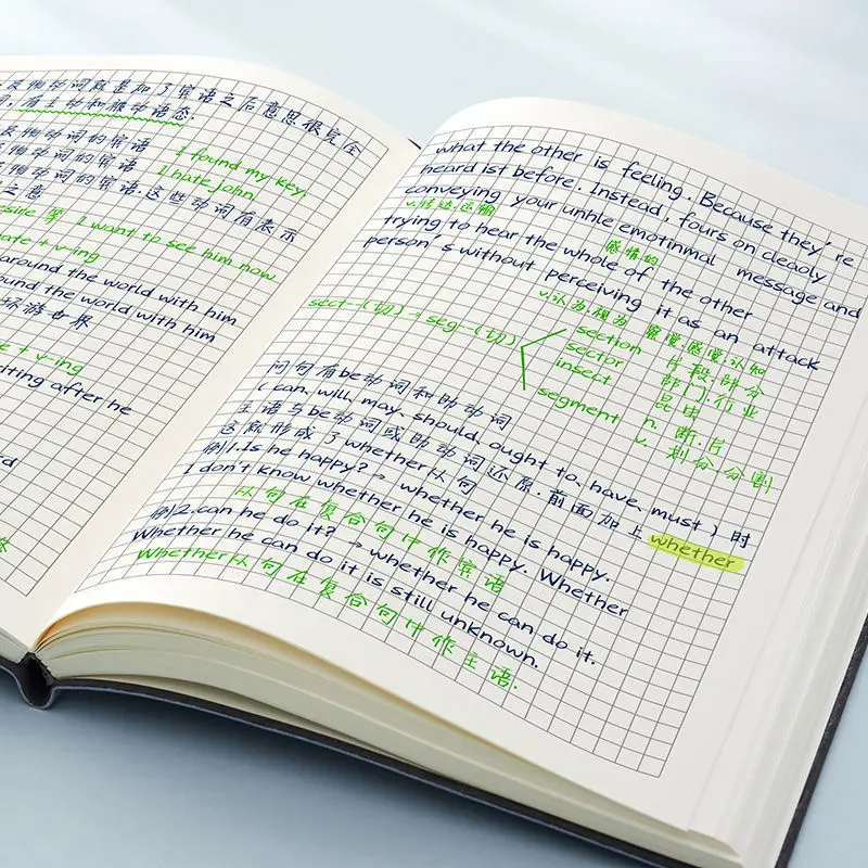 

Книжка в клетку из мягкой кожи A5, книжка в клетку, блокнот в клетку, Книга в клетку, дневник, толстый блокнот, оптовая продажа