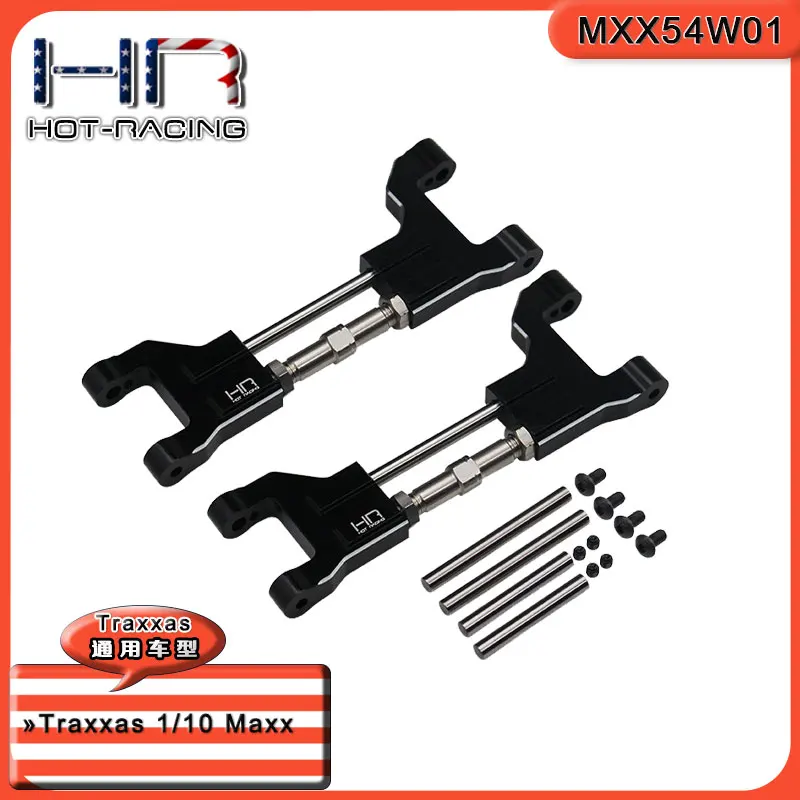 

Hot Racing aluminum adjustable upper front or rear suspension arms for Traxxas 1/10 Maxx