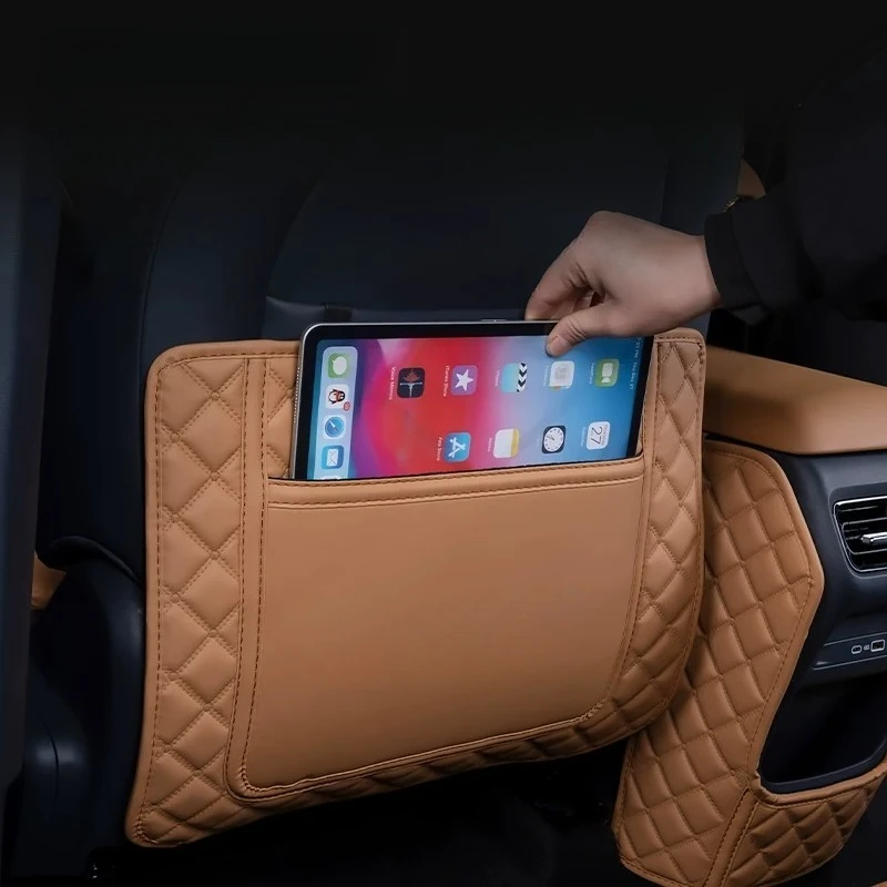 Geely Galaxy Starship 7 EM-i용 뒷좌석 킥 플레이트 전면 좌석 뒷면 보호 및 관리를 위한 먼지 방지 패널