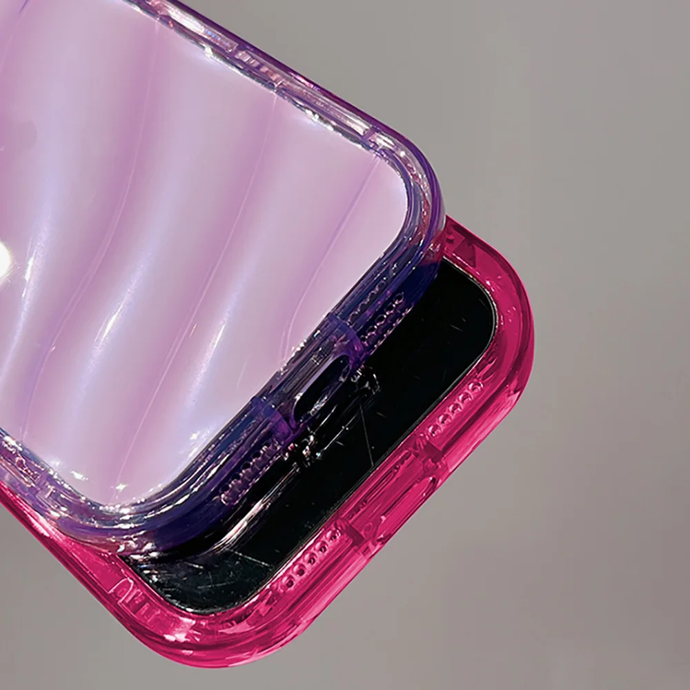 Soft Candy Transparent Wavy Texture Case For iPhone 17 16 15 14 13 12 11 Pro Max XS XR 8 7 Plus Silicone Shockproof Bumper Cover 6