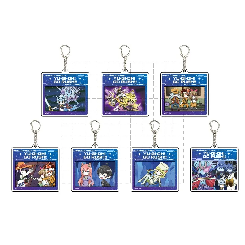 Игра Yu-Gi-Oh! Спешите! Брелок для ключей с куклой аниме югиох юаму юдиай зувидзё юухи одоу, акриловый брелок с подвеской для подарка