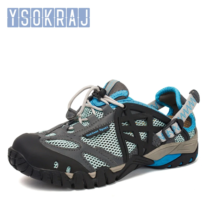 

New Couple Outdoor Water Shoes Breathable Hiking Boots Quick-Drying Upstream Sneakers Trekking Barefoot Sandals Big Size 35-47