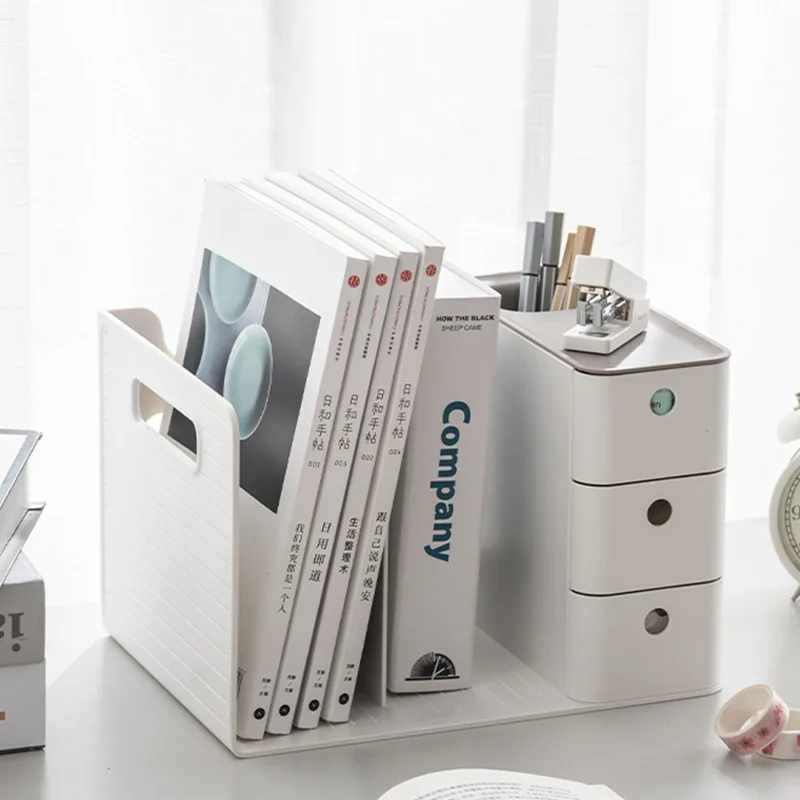 

Desktop Drawer Style Stationery Storage Box Student Book Maker Pen Organizer Rack Office Document Holder Supplies
