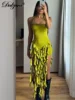 Dulzura Sleeveless Halter Ruffles Patchwork Mini Dress Women’S Solid Sexy Outfit Prom Party Clubwear Autumn Winter Clothes 3