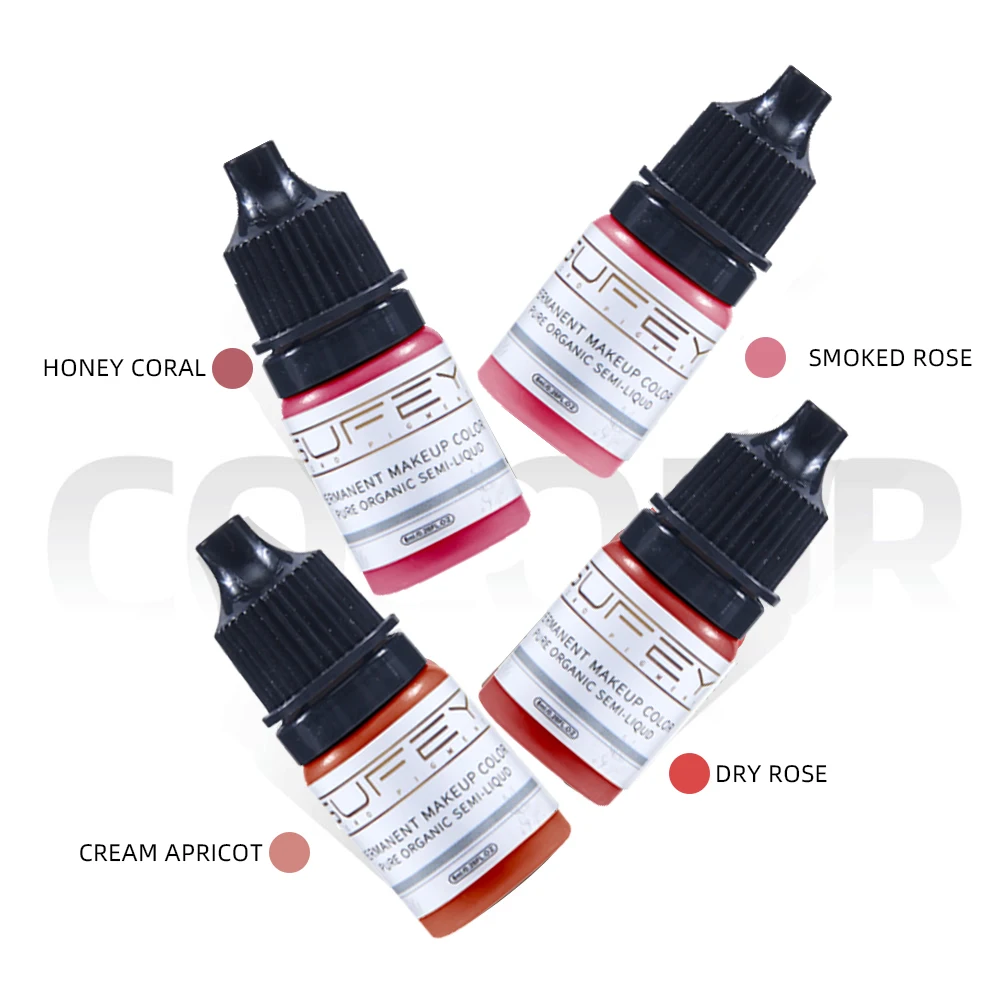 5ml Tattoo Pigment lip Tint Eyebrow tattoo inks Eyeliner Microblading for Permanent Makeup Supplies