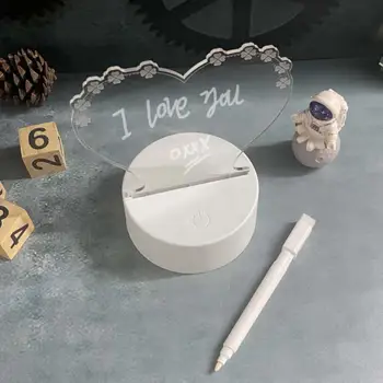 야간 램프 보드 LED 노트 보드, USB 플러그, 배터리 전원, 야간 조명 메시지 보드, 그래피티 장식, 크리스마스 선물, 2 in 1