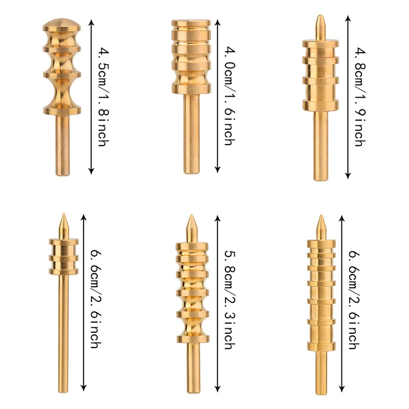 Leather Burnisher Pointed or Flat Tip Leather Edge Tools Craft for Slicker Burnishing Brass Burnish Tools leather craft tools