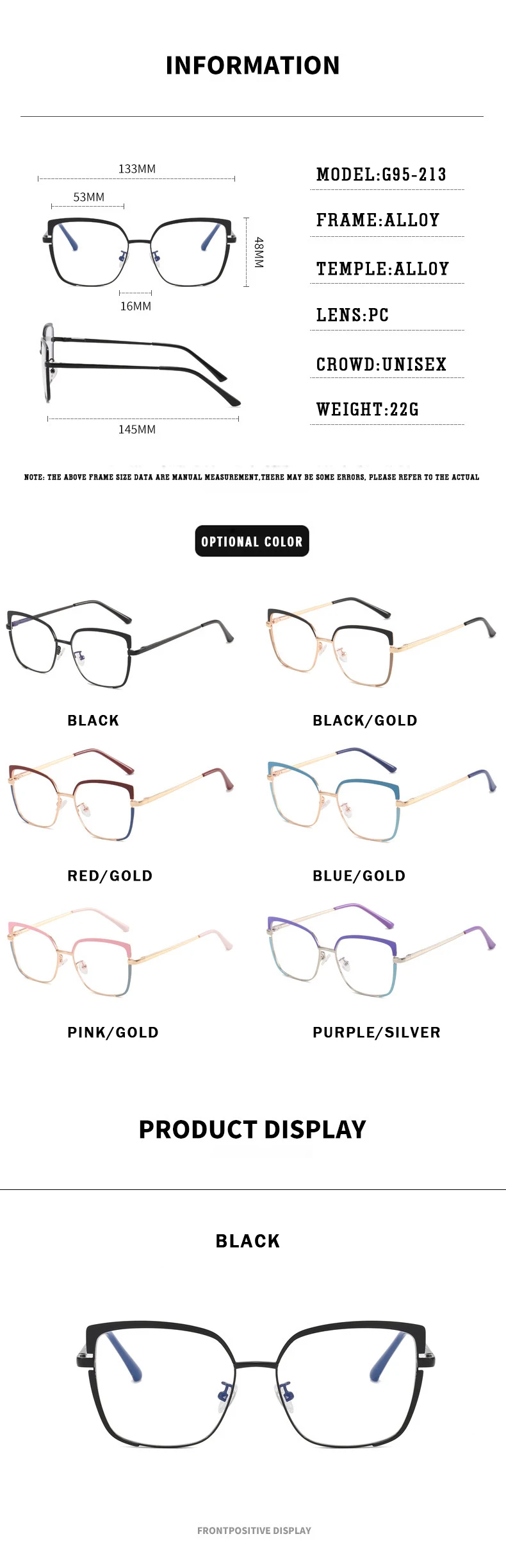 O-Q CLUB Women's Grade Glasses Anti Blue Light Lenses Woman's Eyeglasses Lunettes Myopia Reading Glass Sunglasses Man Eyewear