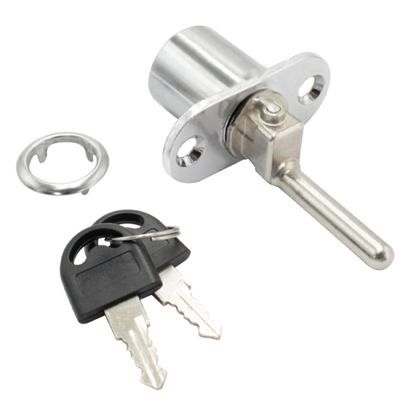 Chrome Garage Door Cabinet Lock With Key - High Quality Door Lock Ensures High Quality Materials Durable And Practical