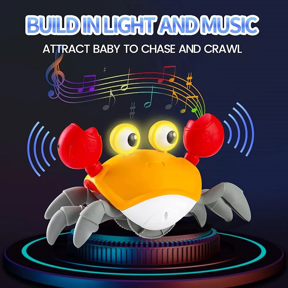 Dancing Crab Run Away Toy for Babies Crawling Interactive Escape Crabs Fujão Toys Baby Birthday Gift VIP Dropshipping with Box 5