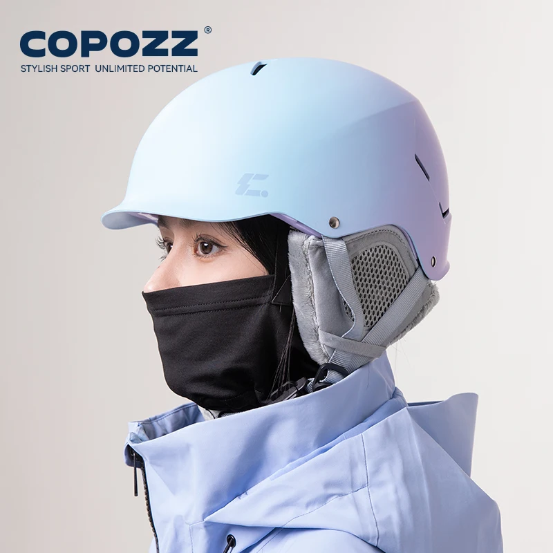 COPOZZ 23200 Certificated Ski Helmet Husband Integrally-Molded Snowboard Helmet with Magnetic Bukcle Motorcycle Snow Men Women Adult - Image 4