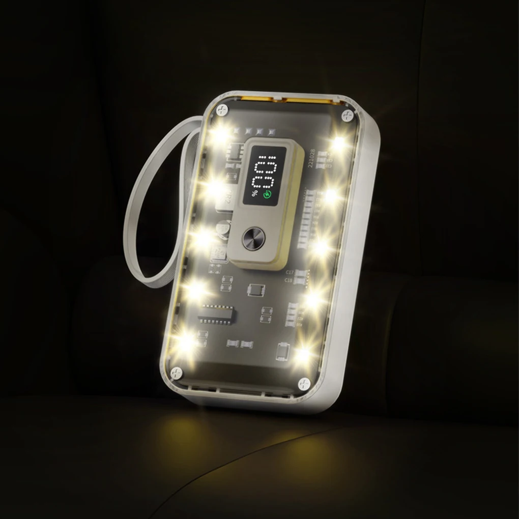 Transparent DIY Kit Power Bank Cases Battery Storage Box Mobile Power Module Kit For Large Capacity 10000mAh Power Bank Case