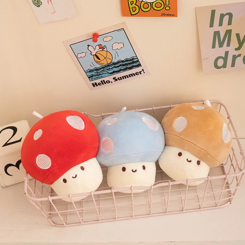 Colorful Mushroom Plush Toy Pillow Cushion