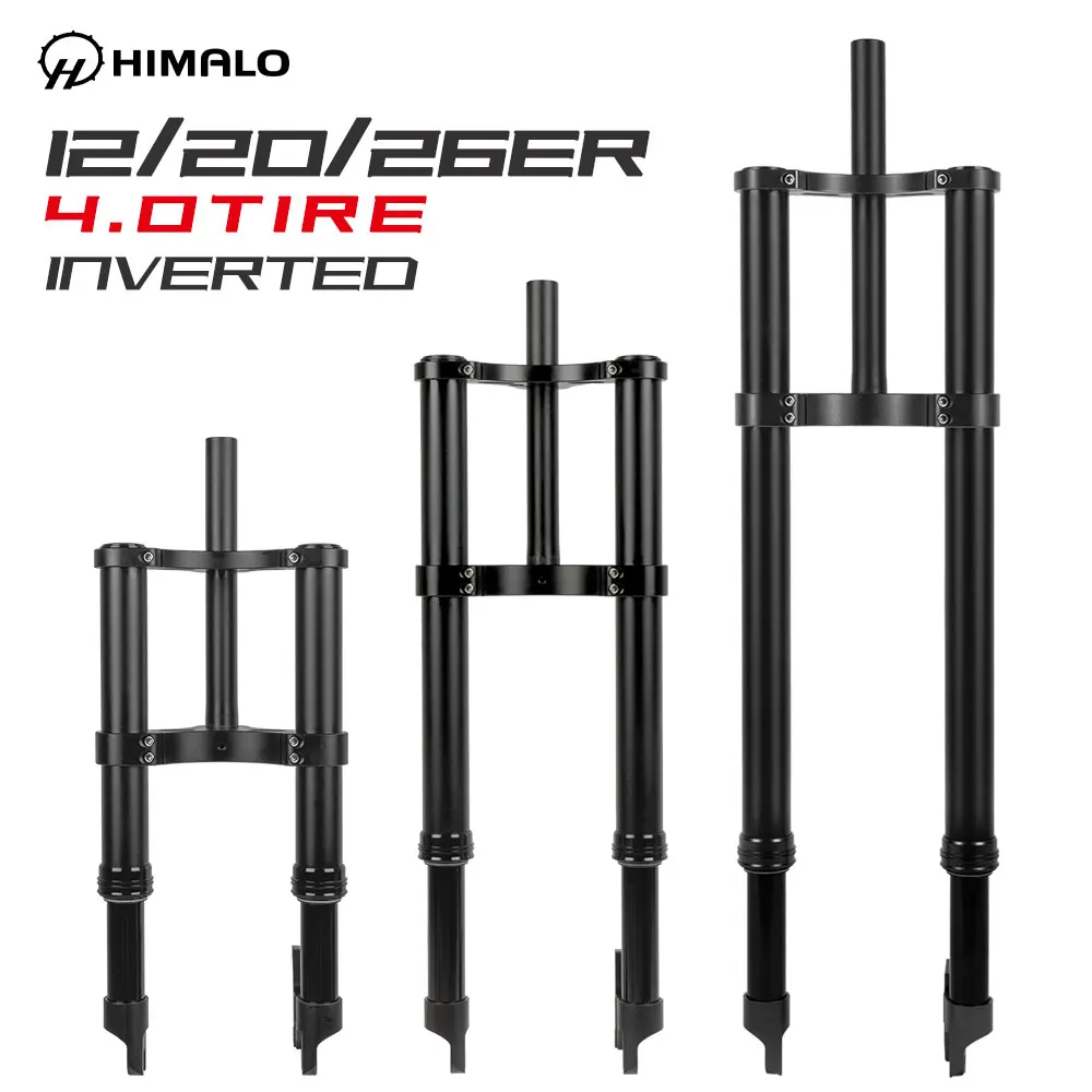 HIMALOInvertedFatForkSnowBike12inch20inch26inchSpringOil