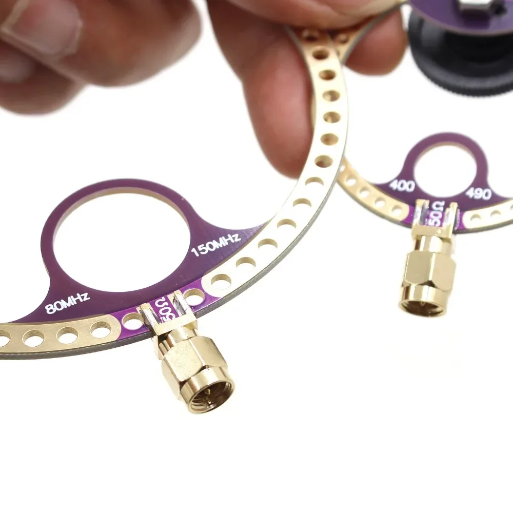 2pcs FM 안테나 도넛 안테나 UV UHF + VHF FM 400M-470MHz 80M-150MHz HFDY Malahiteam DSP DSP2 라디오 수신기 용 SMA 인터페이스