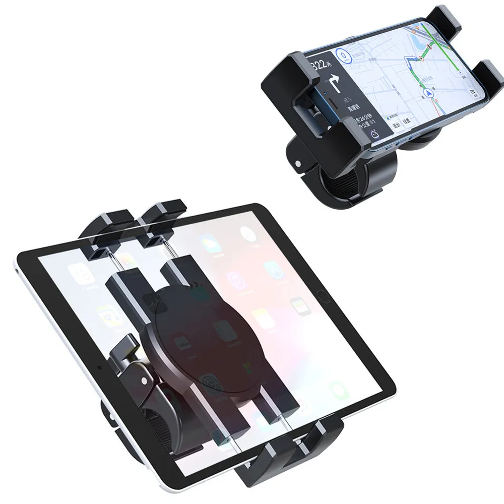 Motocicleta Guiador Tablet Braçadeira Mount Bicicleta e Suporte do Telefone Scooter Ipad 129 s8 s7 fe Além Disso Stand 47 a 13 - Imagem 3