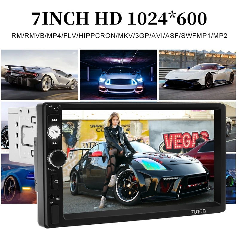 7 inch Car Radio Stereo 1 din Autoradio MP5 Player Touch Screen FM Stereo Receiv