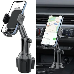 Enhanced 360° Adjustable Universal Cup Phone Holder (Black)