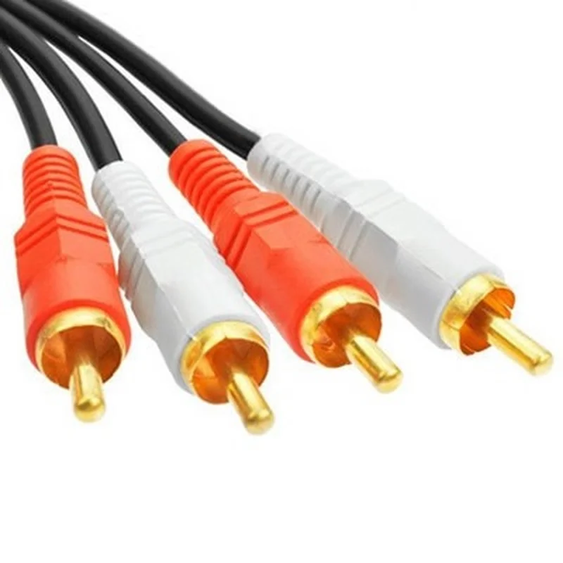 Audio Video Cable 2RCA Male to 2 RCA Male 1.5M for DVD Sound TV box