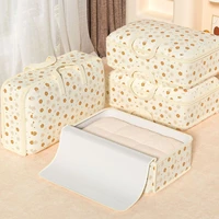 Storage Organizer Clothes Quilt Organizer Dorm Room Essentials Large Capacity Waterproof Moisture Resistant Closet Woven Bag 1