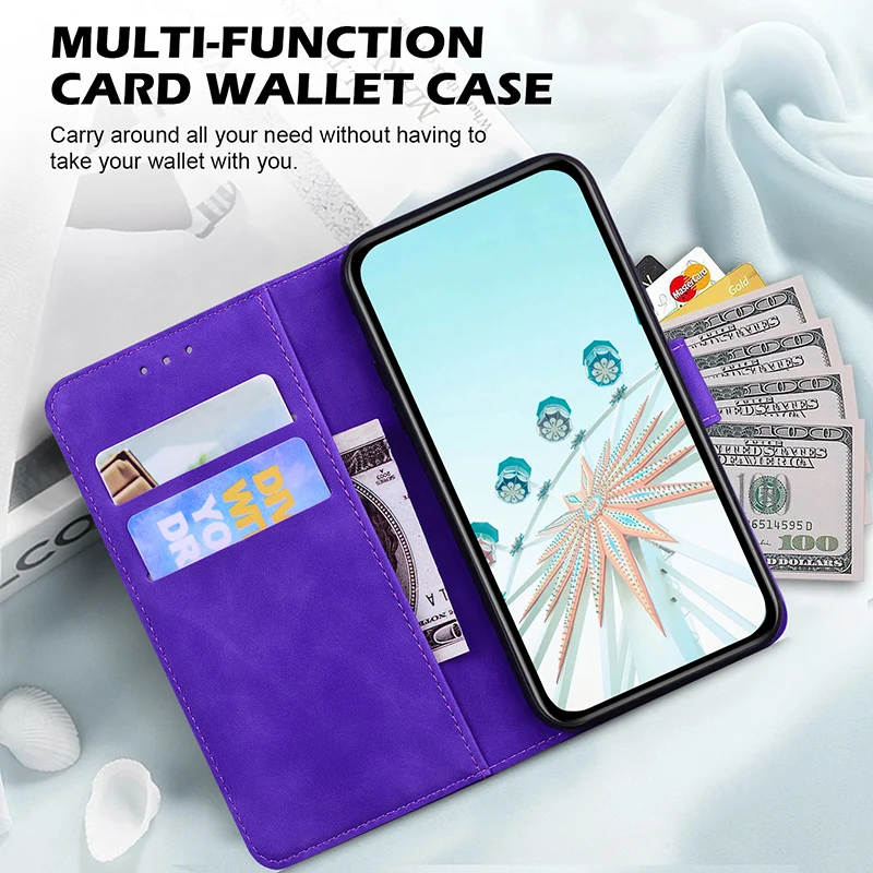 Magnetic Leather Flip Cover Wallet Phone Case
