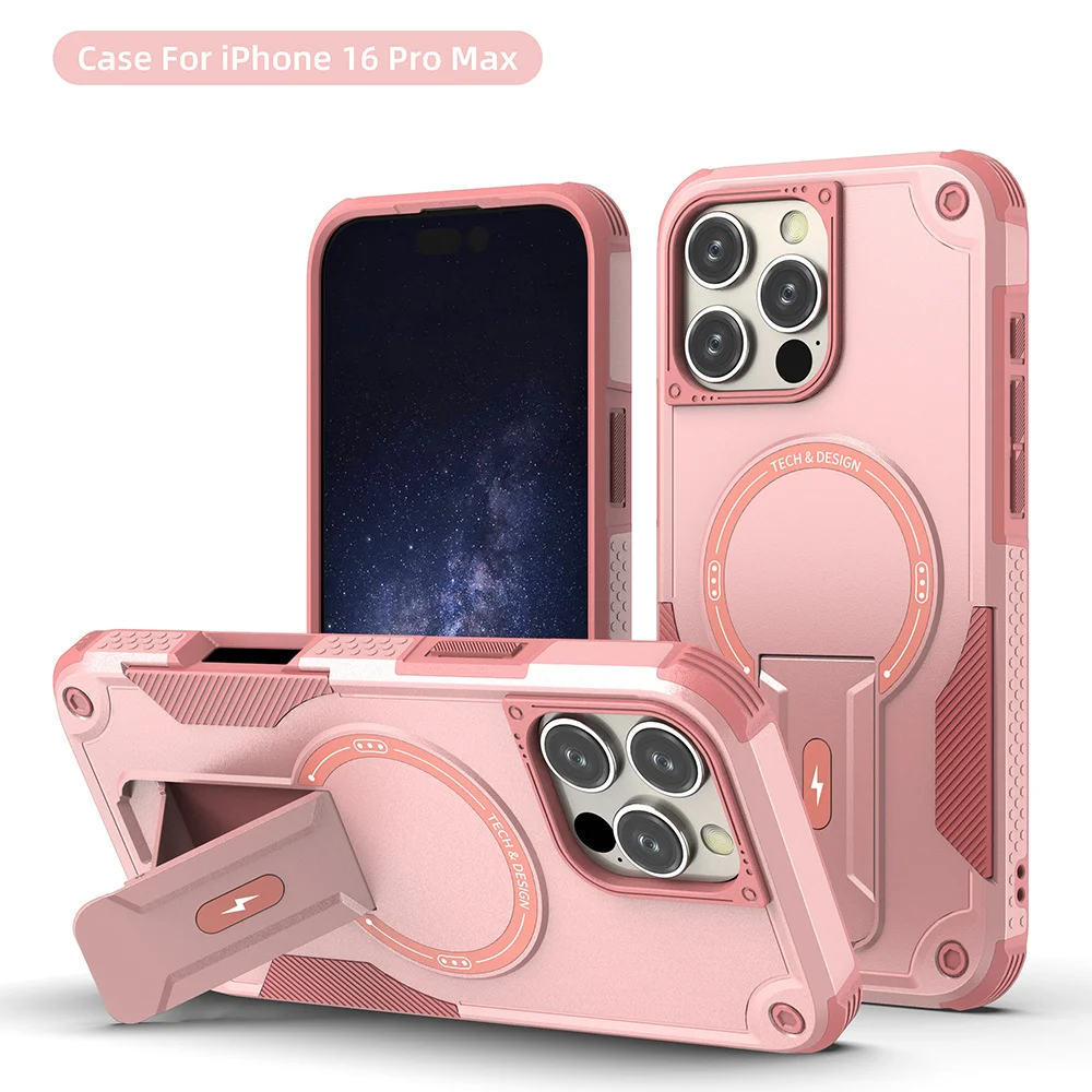 Ultimate Magnetic Armor Protective Phone Case with Invisible Stand