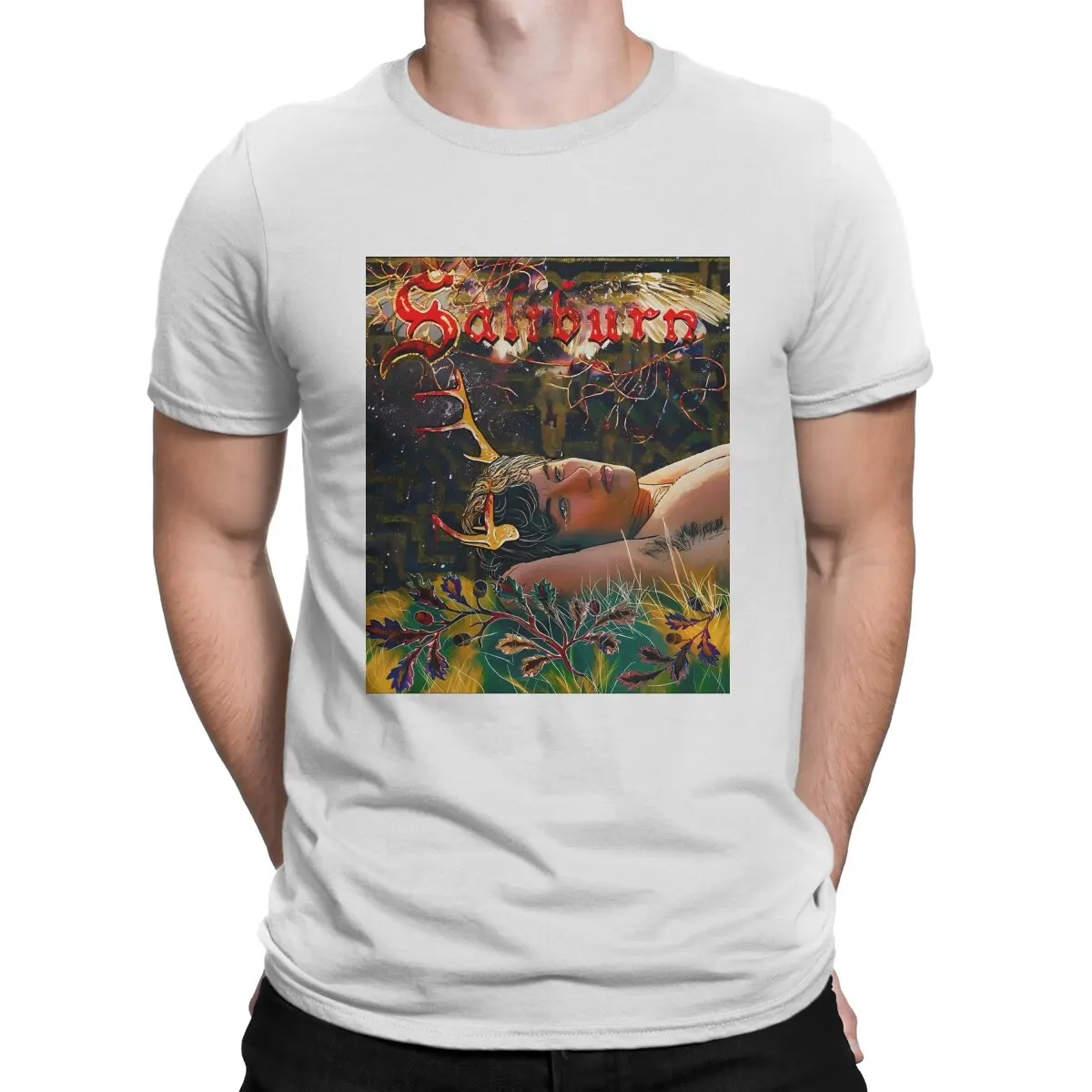 thumbnail image 1 of Camisetas de cine para hombre Saltburn, camisetas únicas de algodón, camisetas de cuello redondo y manga corta, ropa estampada, 1 of 7
