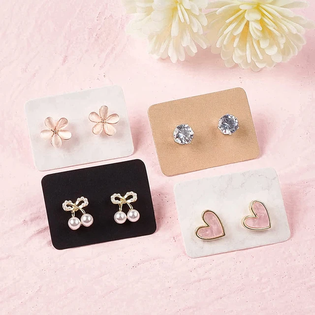 50sets Earring Cards 50pcs Bags Necklace Display Self-seal Kraft Paper Diy  - Jewelry Packaging & Display - Aliexpress