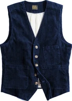 Mens Suit Vest Notched Plaid Wool Herringbone Tweed Waistcoat Casual Formal Business Groomman For Wedding Green/Black/Green/Grey 1