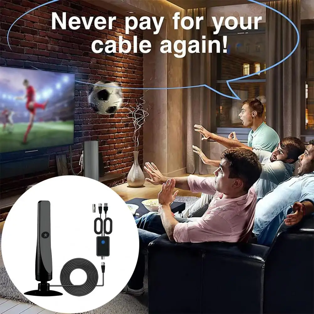 Tv Antenna High Gain Indoor Digital Antenna Amplified Signal Booster for Wide Range Hdtv Reception Home Tv Aerial Solution tv antenna