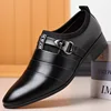 Classic Leather Shoes for Men Slip on Pointed Toe Oxfords Formal Wedding Party Office Business Casual Dress Shoes for Male2023 1