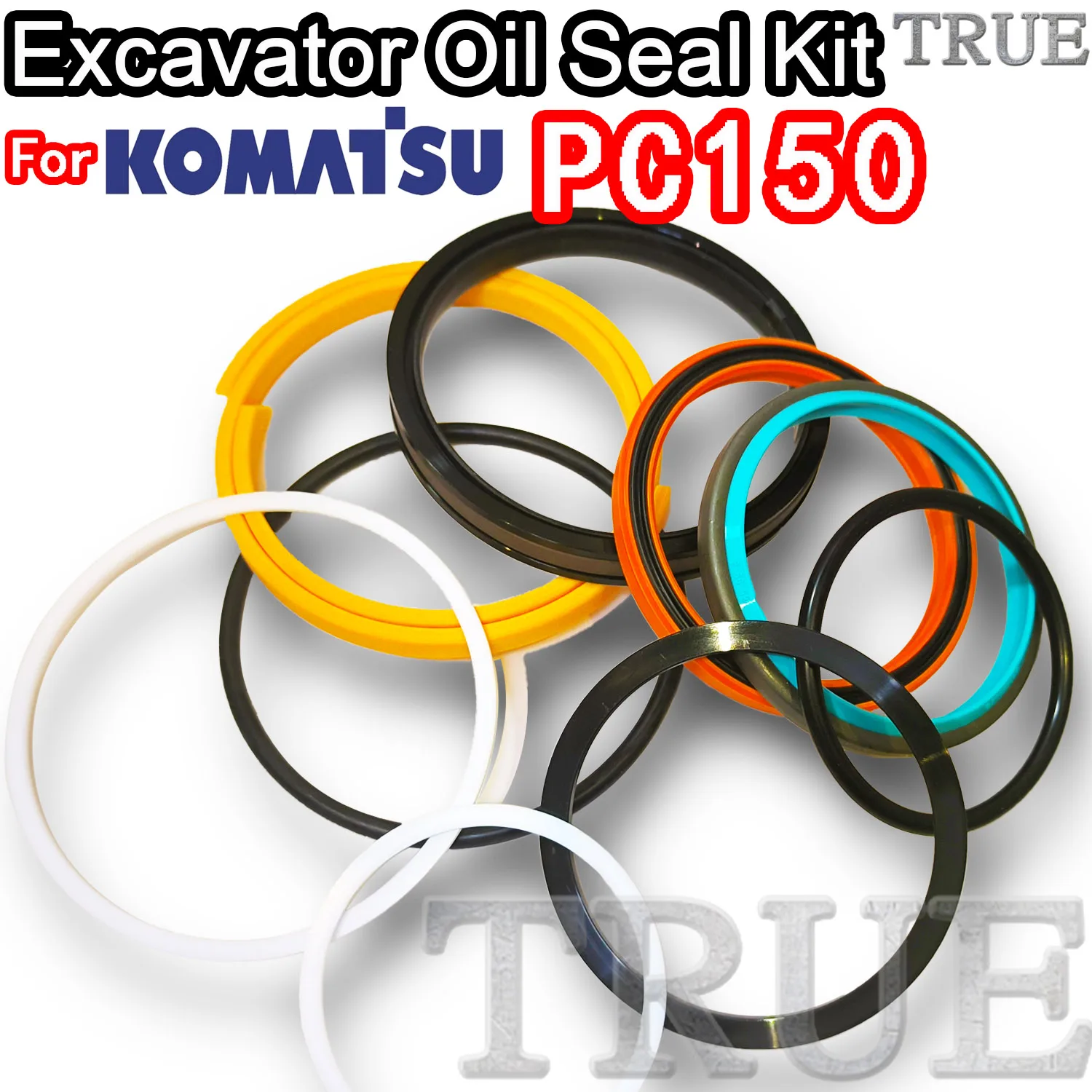 

For KOMATSU PC150 Excavator Oil Seals Kit Repair MOTOR Piston Rod Shaft Replacement Dust Bushing FKM High Quality Hit VLE Blade