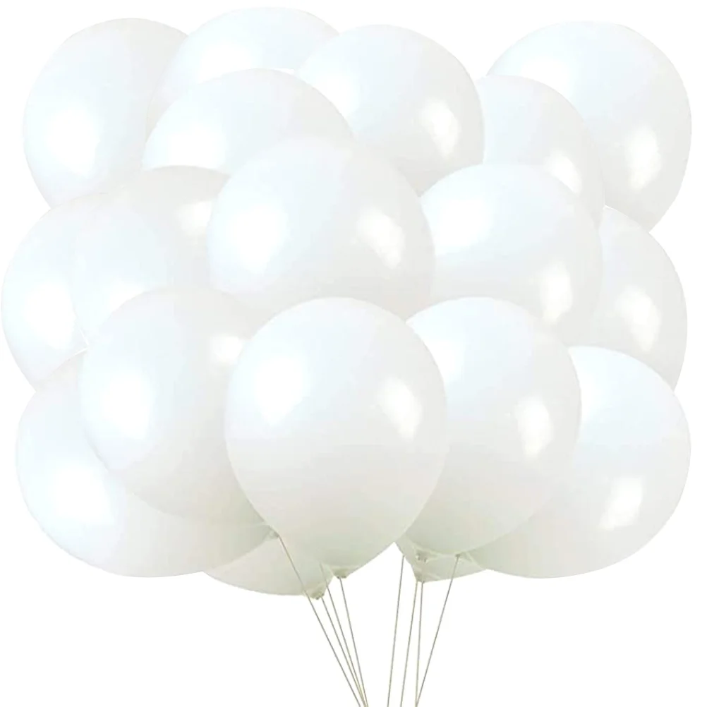 

Latex Balloons White Balloon Decorative Balloon Wedding Happy Birthday Party Baby Shower Valentine'S Day Gift Decor