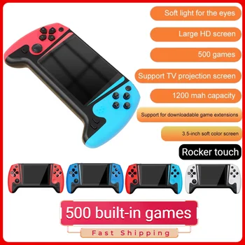 Console di gioco portatile retrò con schermo LCD da 3,5 pollici, console di gioco con 500 giochi integrati, console di gioco nostalgica da 1200 mAh per bambini e adulti