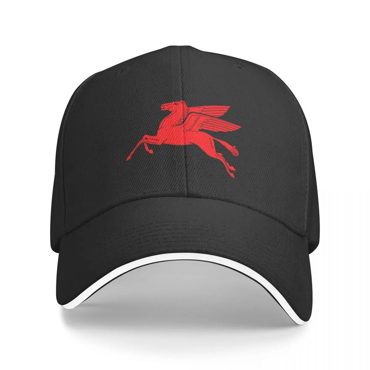 

Mobil oil vintage sign logo - Red Pegasus Baseball Cap birthday Uv Protection Solar Hat Men Hats Women's