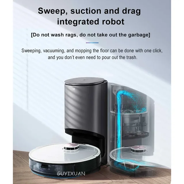 Laser radar Robot Vacuum Cleaner Floor Cleaning Sweeping dry Mop Amazon Alexa And Google smart robot Vacuum cleaners 2