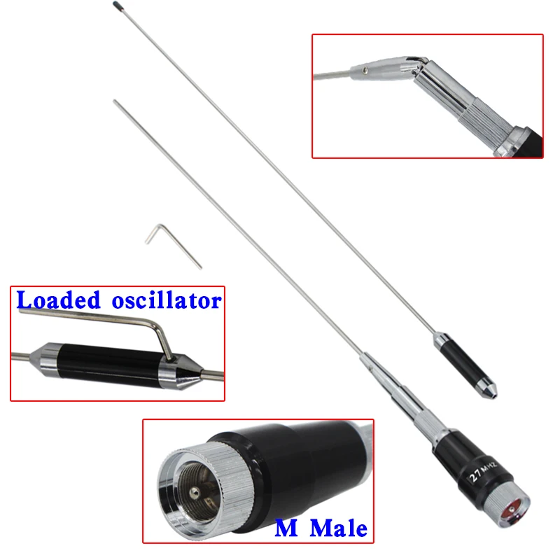 Cb-04 27Mhz Cb Radio 3.5Dbi Antenna Pl259 Connettori Per Cb-27 Cb-40M At-6666 Ar-925 Midland/253/Midland/Maxon Radio
