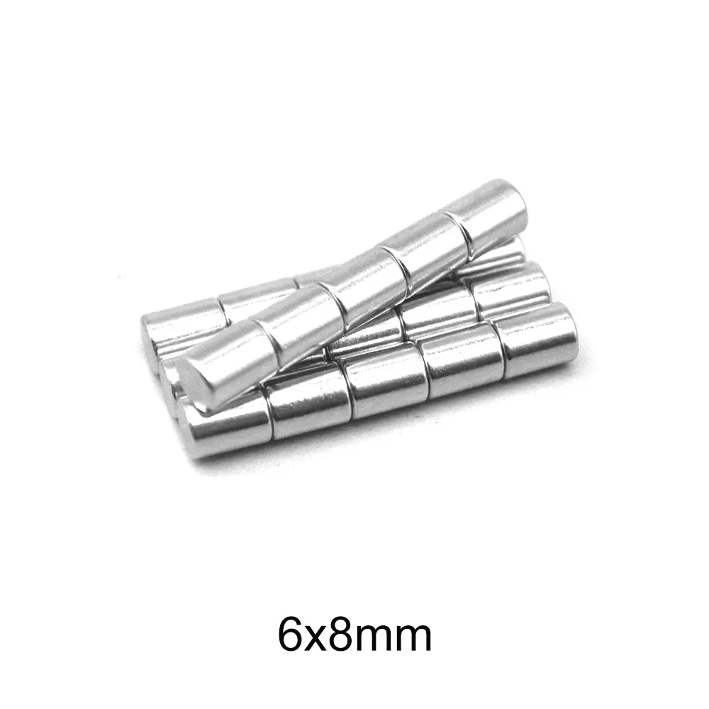 6×8 mm Small Round Search Magnet N35 Thinck Powerful Strong Magnetic magnet 6x8mm Neodymium Magnet 6*8