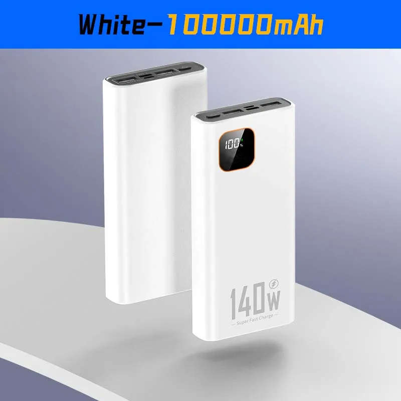 White 100000mAh