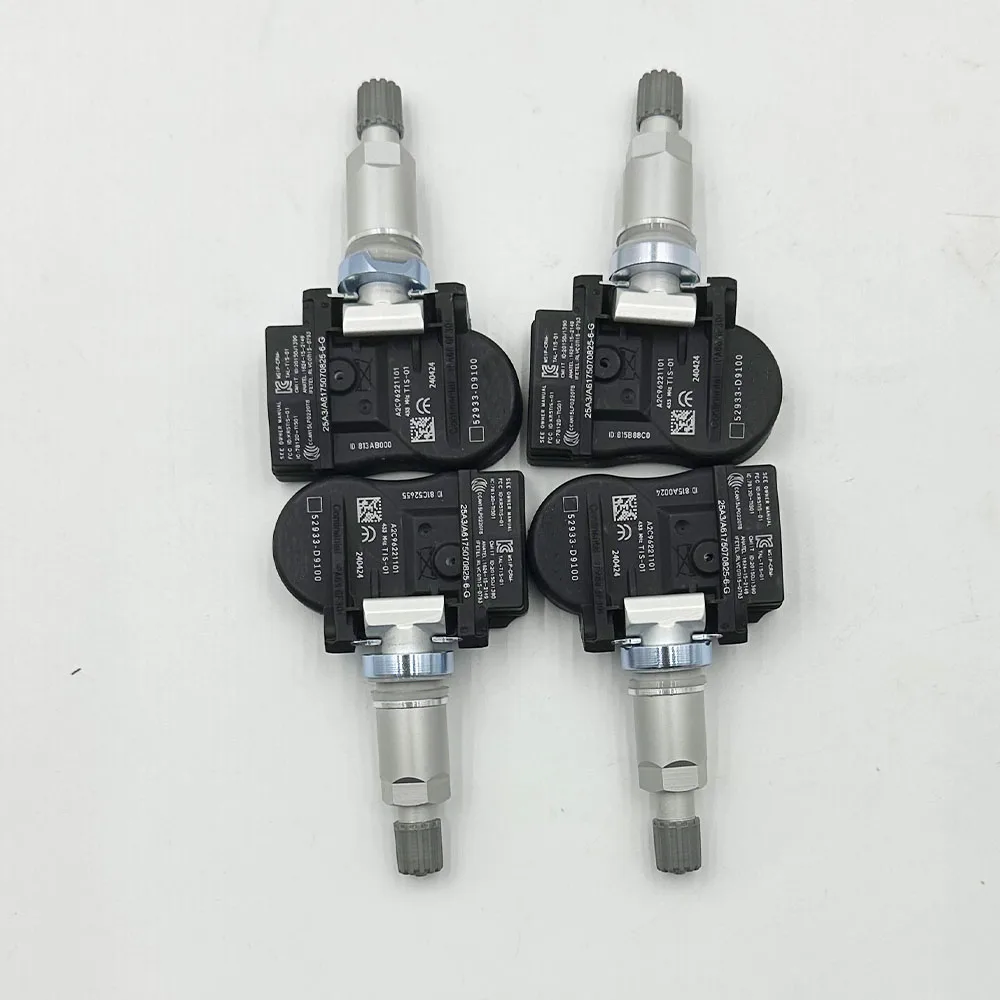 TPMS Ÿ̾ з ,  Ʈ ڳ  ҿ Ƽ, 433Mhz, 52933-D9100, 52933-D4100, 52933-F2000, 1 , 4 