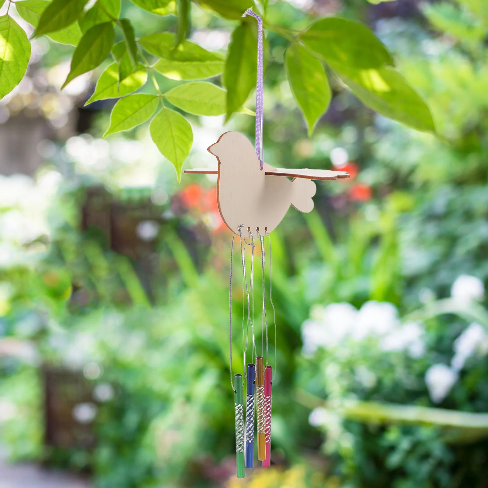 Kit DIY 10 Carillons à Vent Pirates - Artisanat Enfant, Peinture Sur Bois, Décoration Jardin
