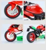 Assembled 1:12 Scale Duceti 1199 Alloy Die Cast Motorcycle Models Toys Metal Street  Sports Sound Light Children Christmas Gifts 6