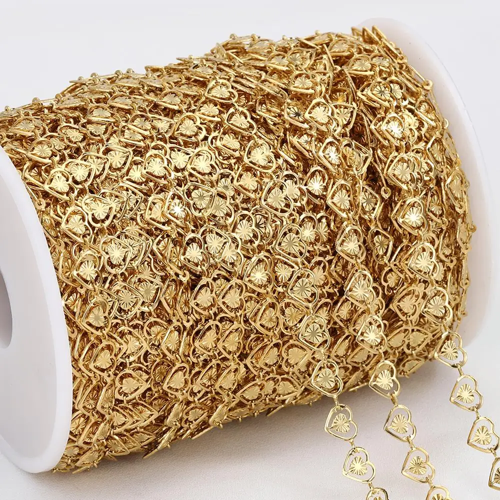 2Meter 1Meter Edelstahl Prägung Liebe Herz Blatt Ketten Halskette Armband Schmuck Machen DIY Kette Liefert Großhandel – Detail 18