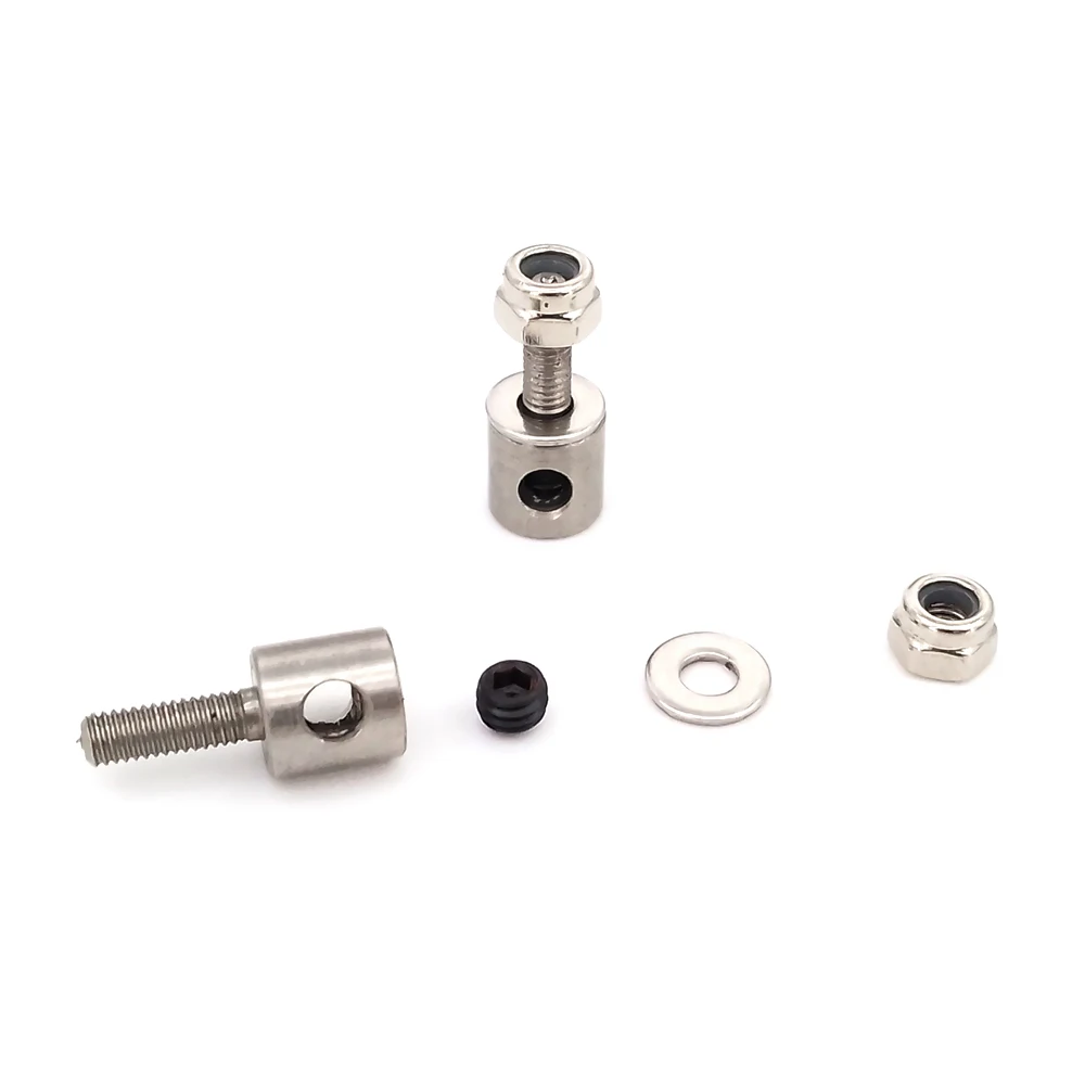 3.0-2.5mm Tie Rod End Linkage End Servo Push Rod Adjust Rod Stopper for RC Boat Airplanes Fix Wing Hydroplane 5