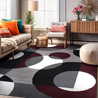 Modern Circles Carpet for Living Room Sofa Table Large Area Rug Kitchen Hallway Balcony Rug Non-slip Entrance Doormat Home Decor 2
