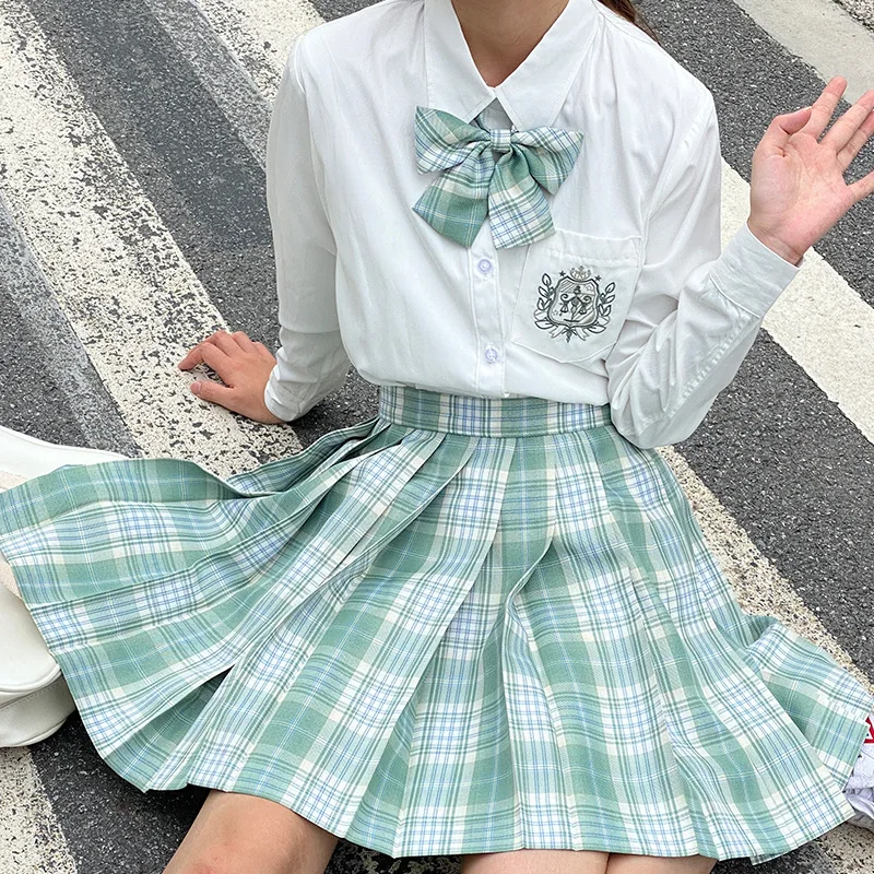 plaid skirt New Korean version of pleated skirt 2022 high waist summer women's skirt sexy plaid mini skirt dance skirt brown skirt