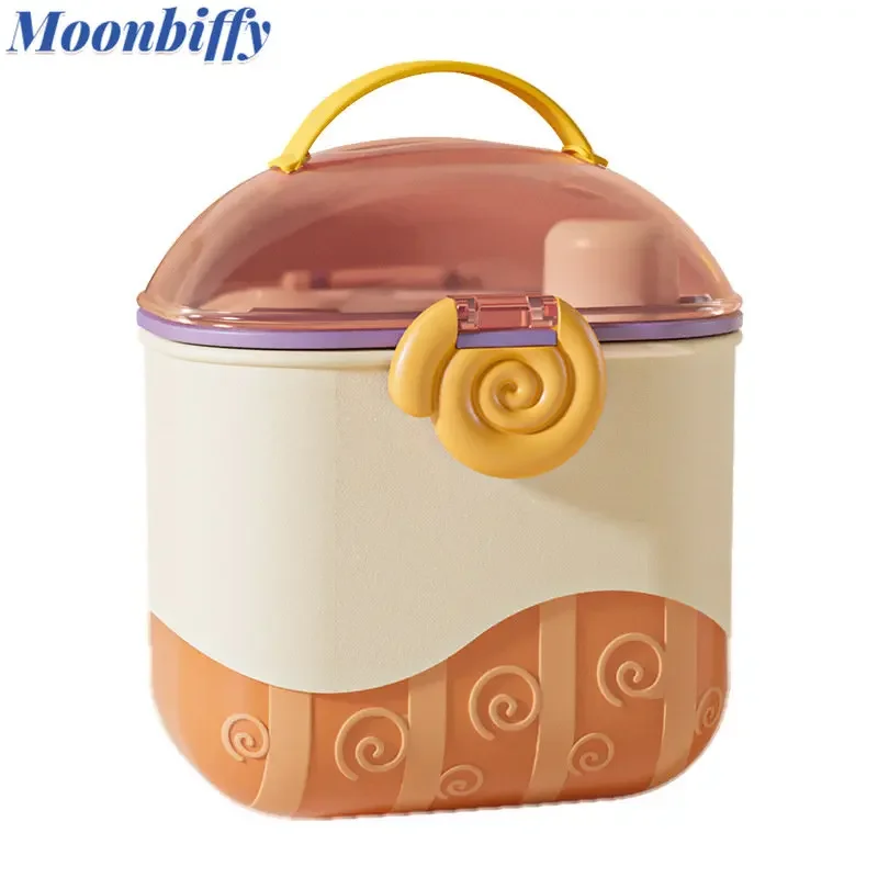 Baby Food Container Baby Child with Fork Spoon Snail Portable Milk Powder Box Supplement Box Snack Milk Powder Storage