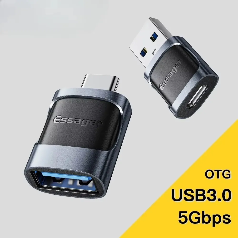 Type-C to USB/Type-C to Micro/USB to Type-C OTG 어댑터 휴대폰 맥북 마우스용 드라이버가 필요 없는 변환기, 마이크로 USB 0.3m 데이터 케이블