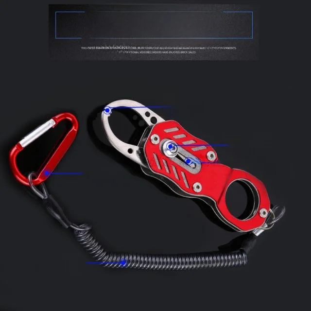 스케일과 계량 장치가 있는 스테인레스 스틸 다기능 낚시 클램프 레이카 브랜드 야외 캠핑 여행용 낚시 장비